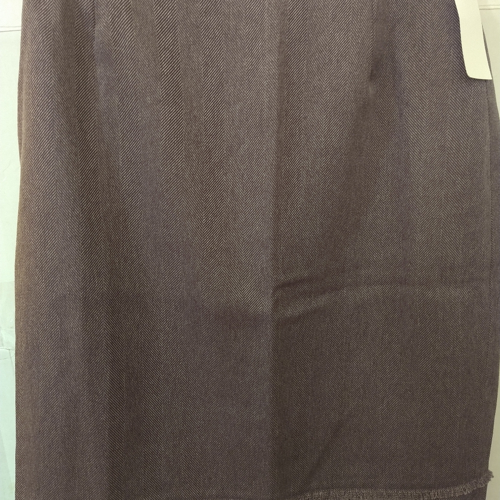 3 PC Eggplant Tweed Larry Levine Suit Skirt Pant Jacket Sz 4 - Picture 10 of 10